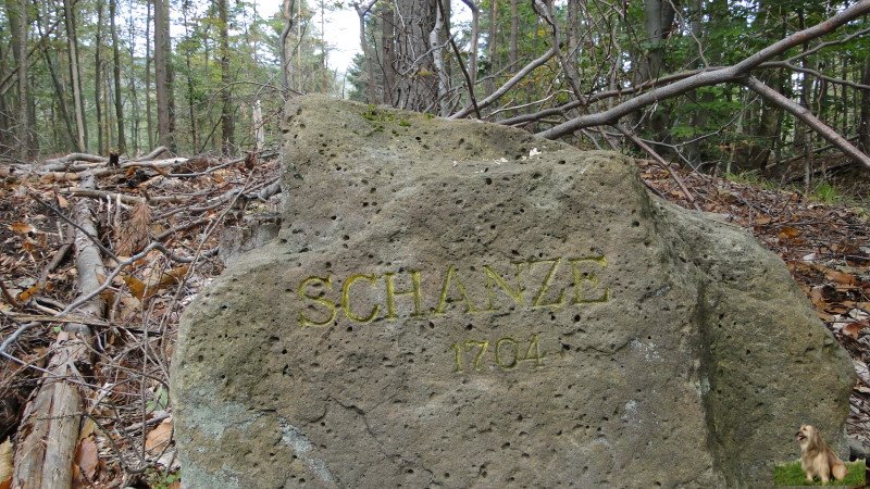 Ritterstein Nr. 006-1a Schanze 1704.JPG - Ritterstein Nr.6 Schanze 1704